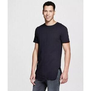 Mossimo Men's Thermal Cotton Crewneck Short Sleeve T-Shirt in Black Small $15